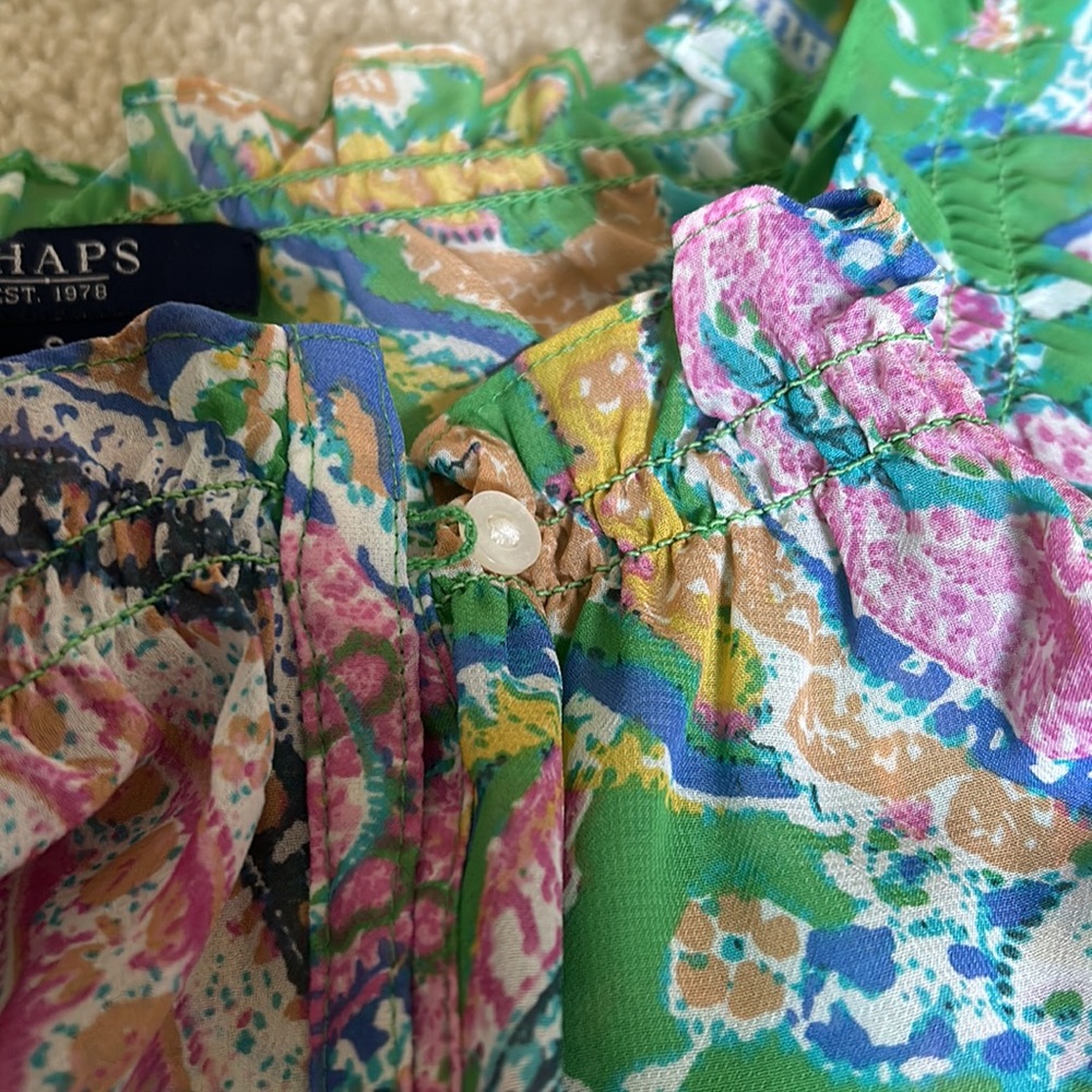 Chaps Peasant Style Top - image 4